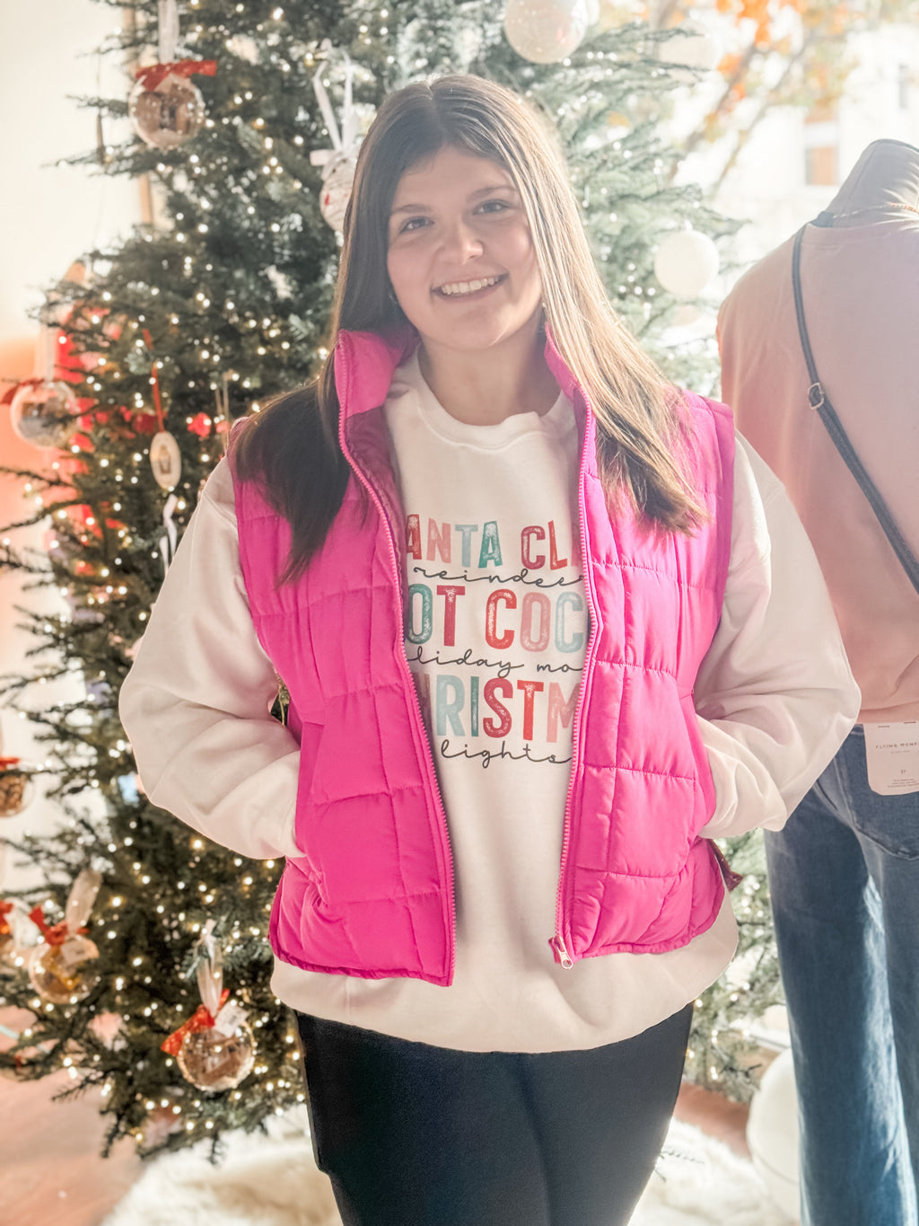 The Sami Pink Padded Vest